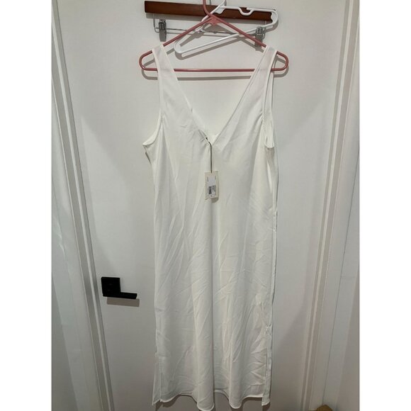 A New Day Women's Slip Dress, White, Size Large, NWT - Picture 2 of 3